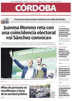 JUANMA MORENO RETA CON UNA COINCIDENCIA ELECTORAL «SI SÁNCHEZ CONVOCA»