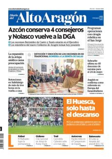 EL HUESCA, SOLO HASTA EL DESCANSO