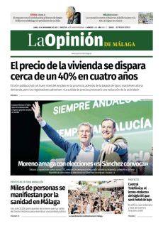 MORENO AMAGA CON ELECCIONES «SI SÁNCHEZ CONVOCA»